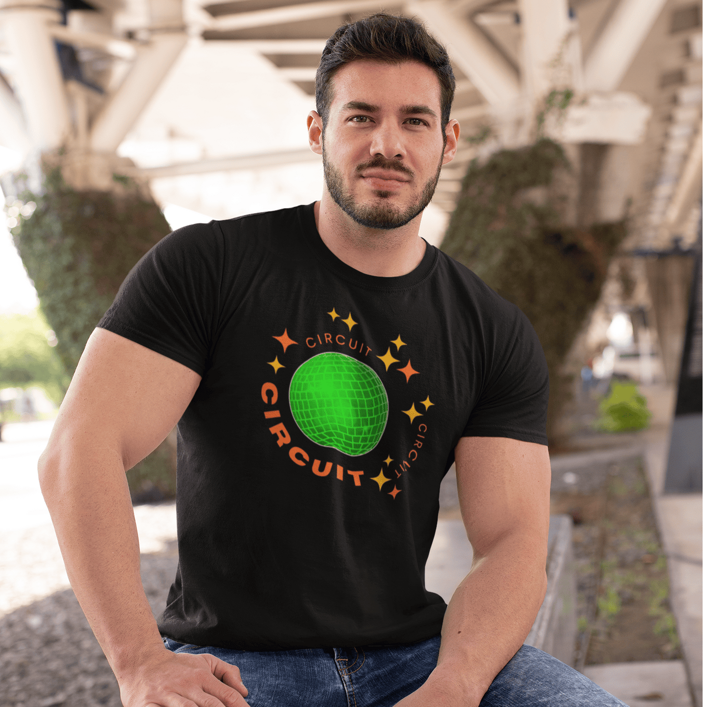 Black / S Circuit Glow T-Shirt INVI-Expressionwear