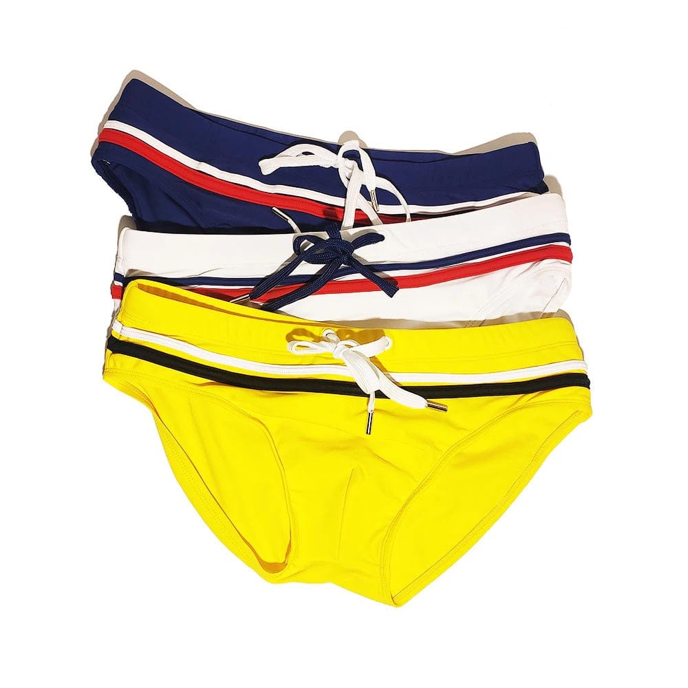 
                  
                    Double Stripe Yellow Bikini Swimsuit INVI-Expressionwear
                  
                