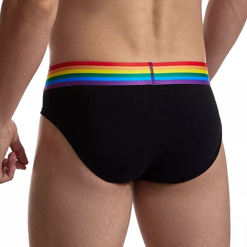 
                  
                    JOCKMAIL Rainbow Black Brief Underwear INVI-Expressionwear
                  
                