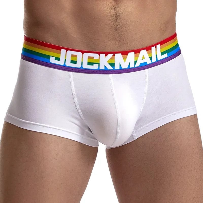 
                  
                    JOCKMAIL Rainbow White Boxer Brief Underwear INVI-Expressionwear
                  
                