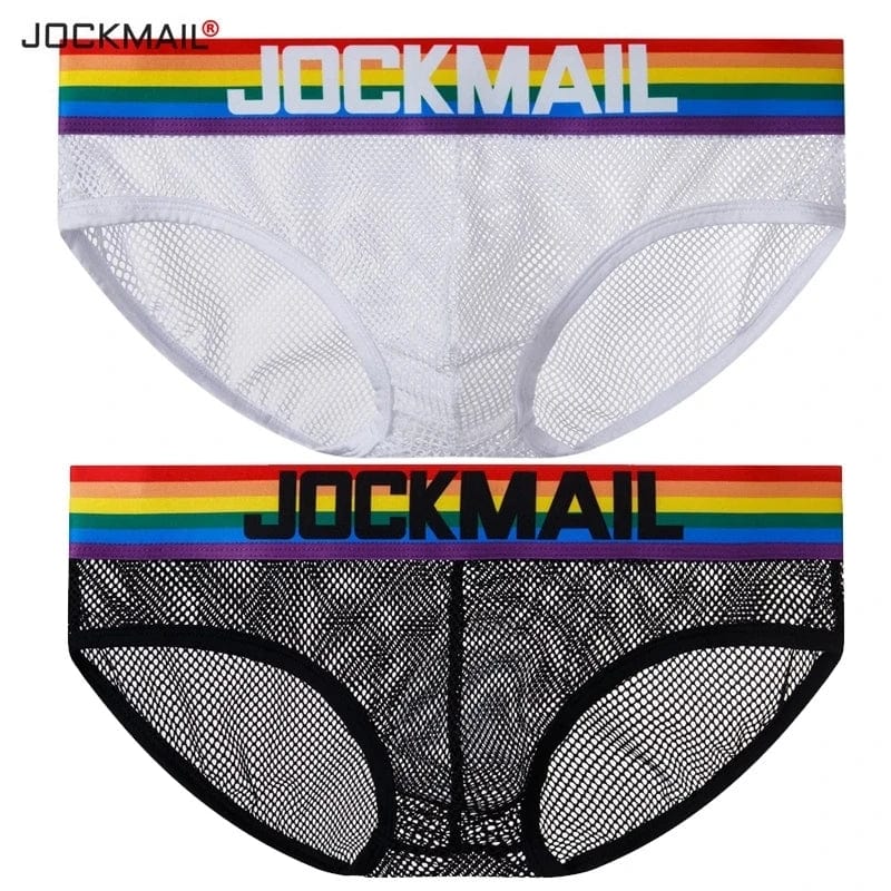 
                  
                    JOCKMAIL Rainbow White MESH Brief Underwear INVI-Expressionwear
                  
                