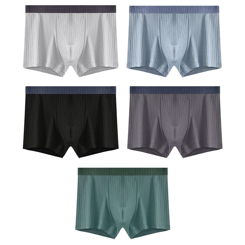 
                  
                    Style 1 - Light Grey; Dark Grey; Light Blue; Dark Green; Black / XS - (28-30") / 5 pcs 5 Pack Ribbed Cotton Boxer Briefs INVI-Expressionwear
                  
                