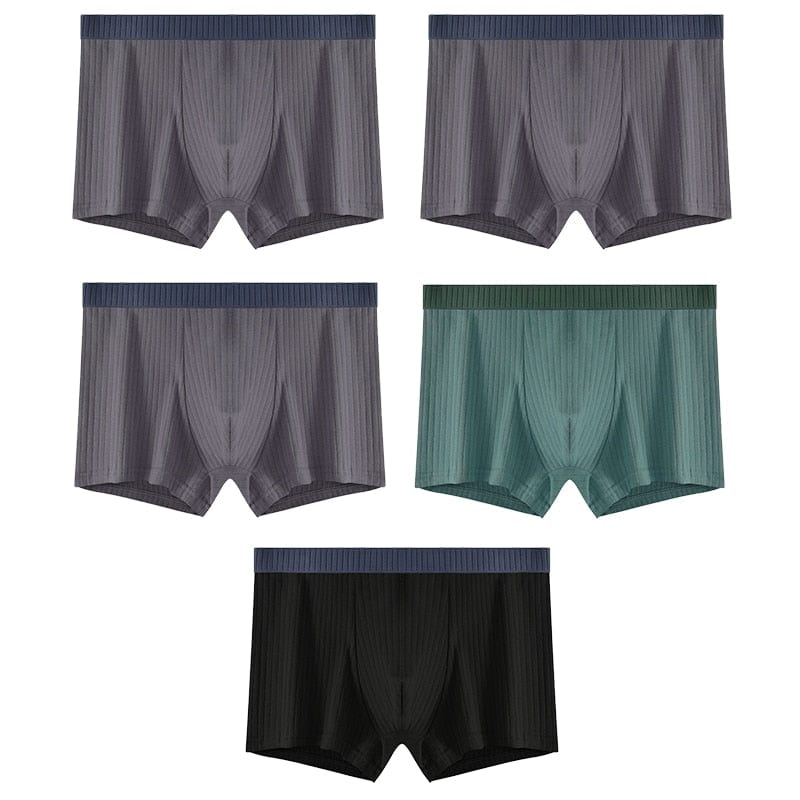 
                  
                    Style 13 - (3) Dark Grey; Dark Green; Black / XS - (28-30") / 5 pcs 5 Pack Ribbed Cotton Boxer Briefs INVI-Expressionwear
                  
                