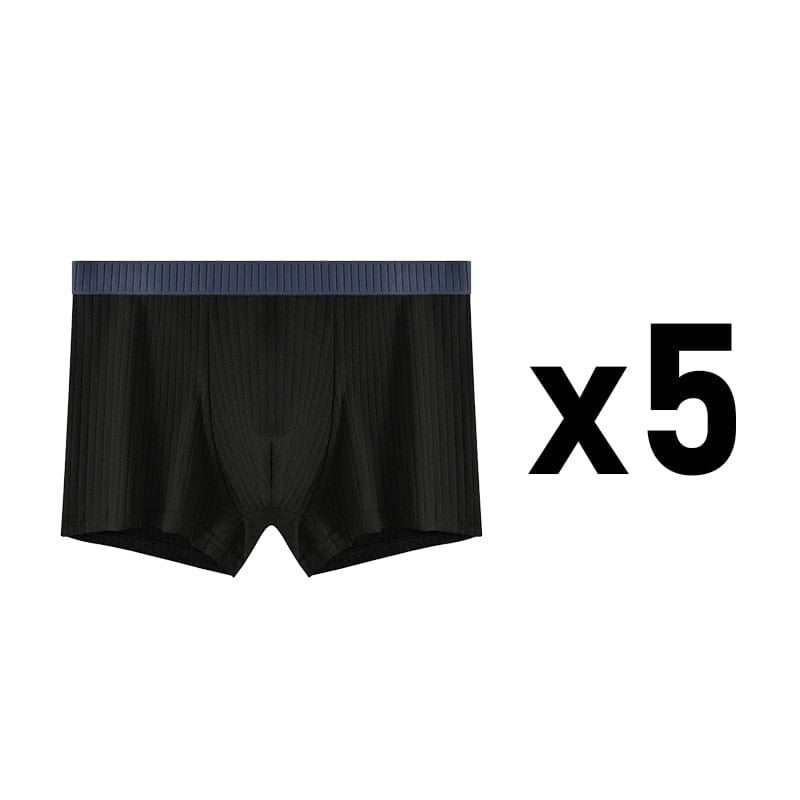 
                  
                    Style 17 - (5) Black / S - (30-32") / 5 pcs 5 Pack Ribbed Cotton Boxer Briefs INVI-Expressionwear
                  
                