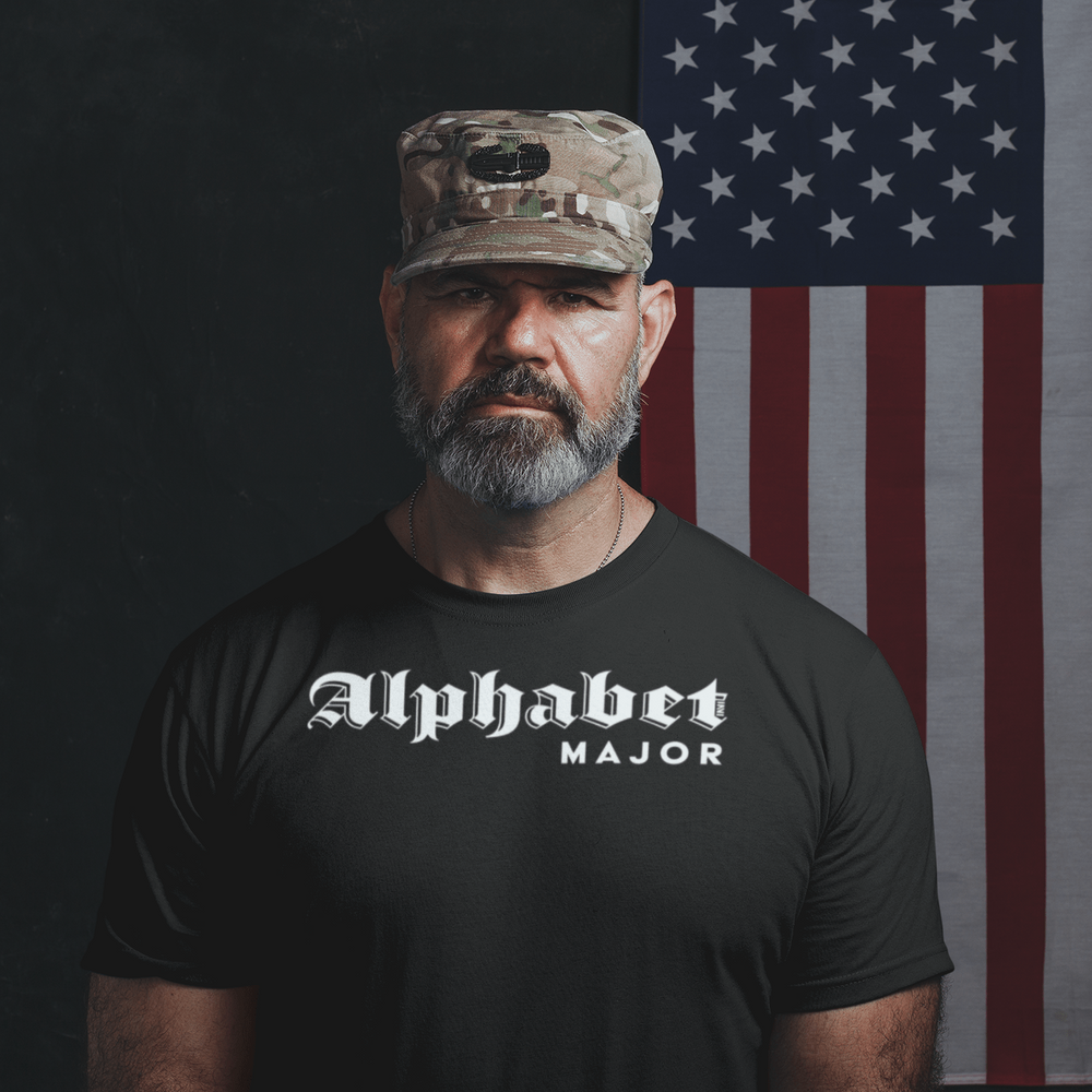 Apparel MAJOR - Alphabet Mafia / Black / XS Alphabet Military Ranks T-shirts INVI-Expressionwear