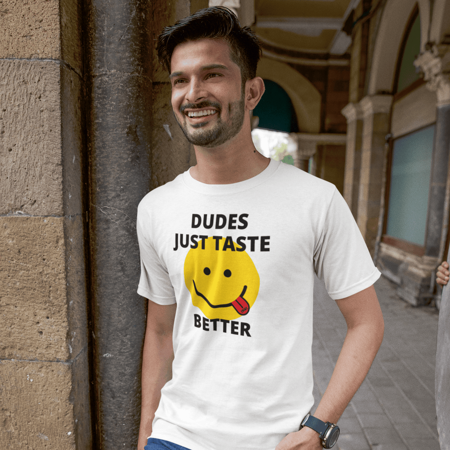 
                  
                    Apparel Dudes Just Taste Better T-Shirt INVI-Expressionwear
                  
                