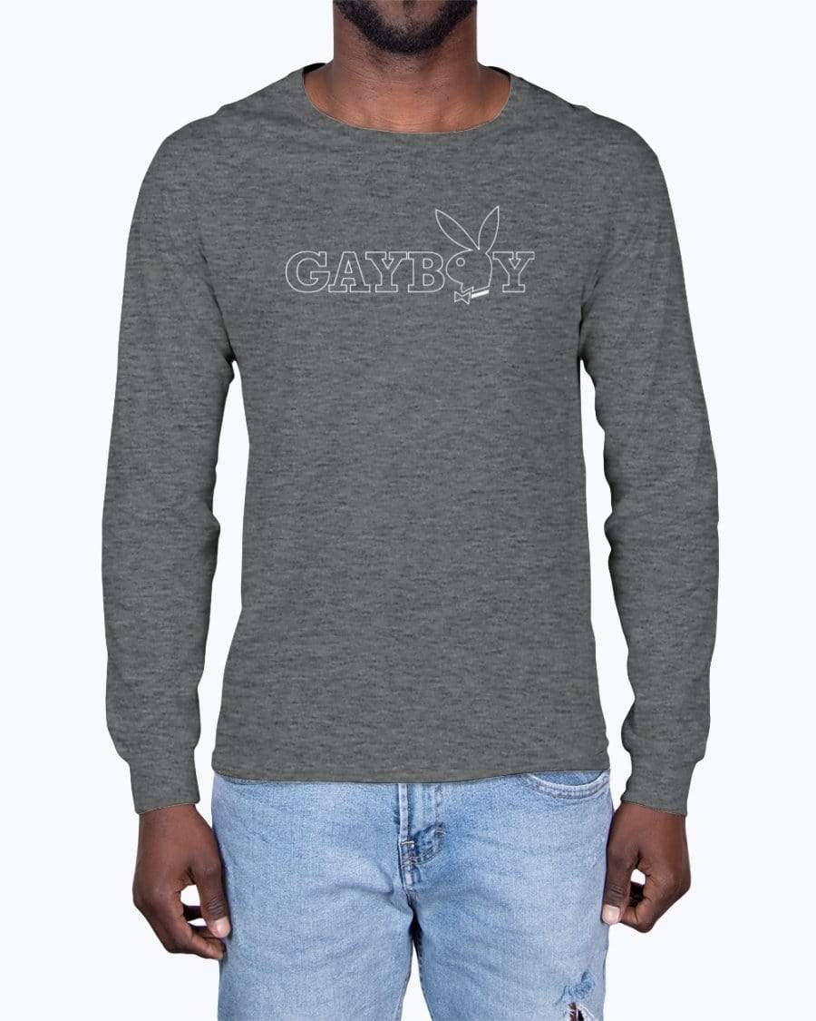 
                  
                    Apparel Long Sleeve T-Shirt / Drk Grey Heather / XS Gayboy Playboy Short and Long-Sleeve T-shirts INVI-Expressionwear
                  
                