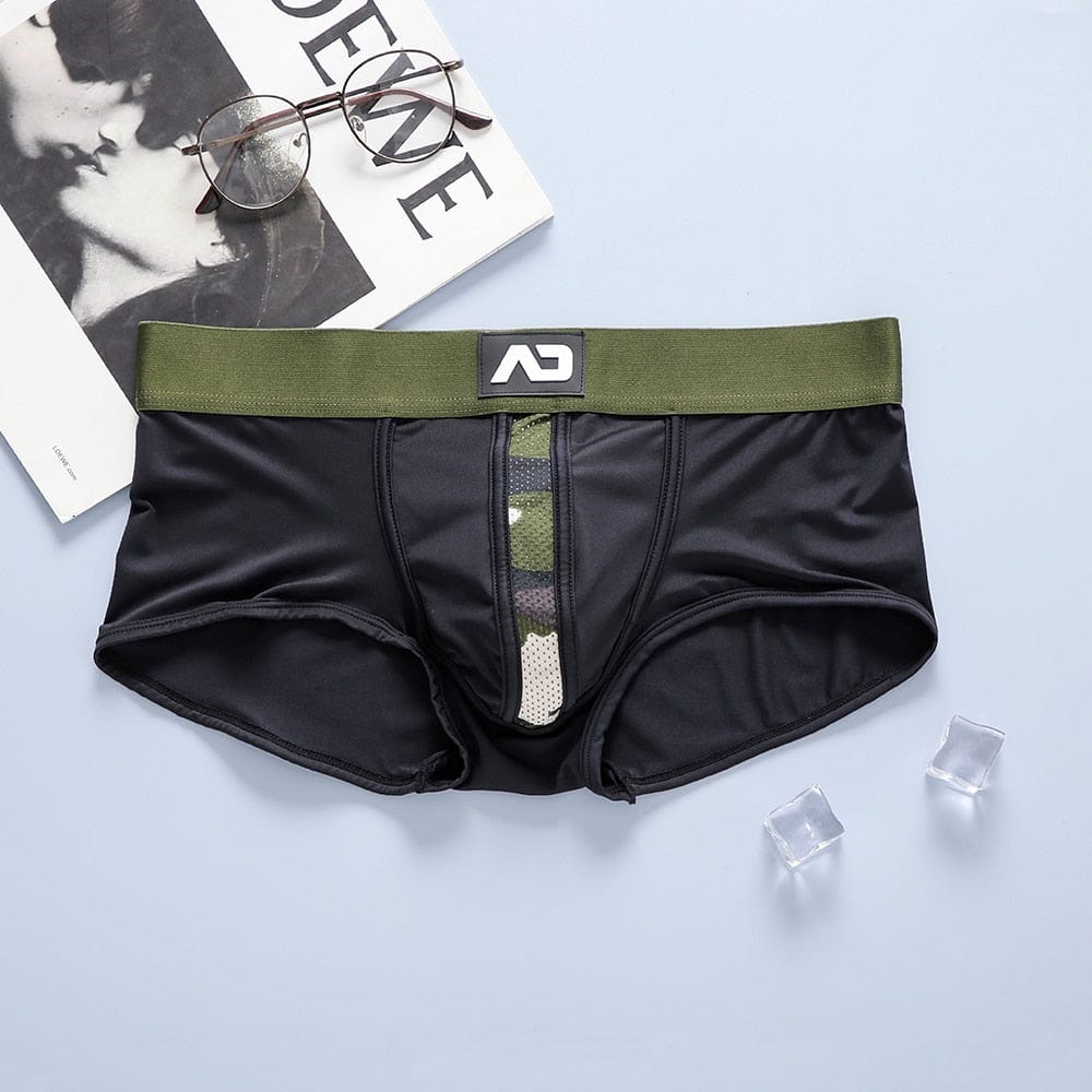 Military Black Camo Boxer Micro Brief Underwear