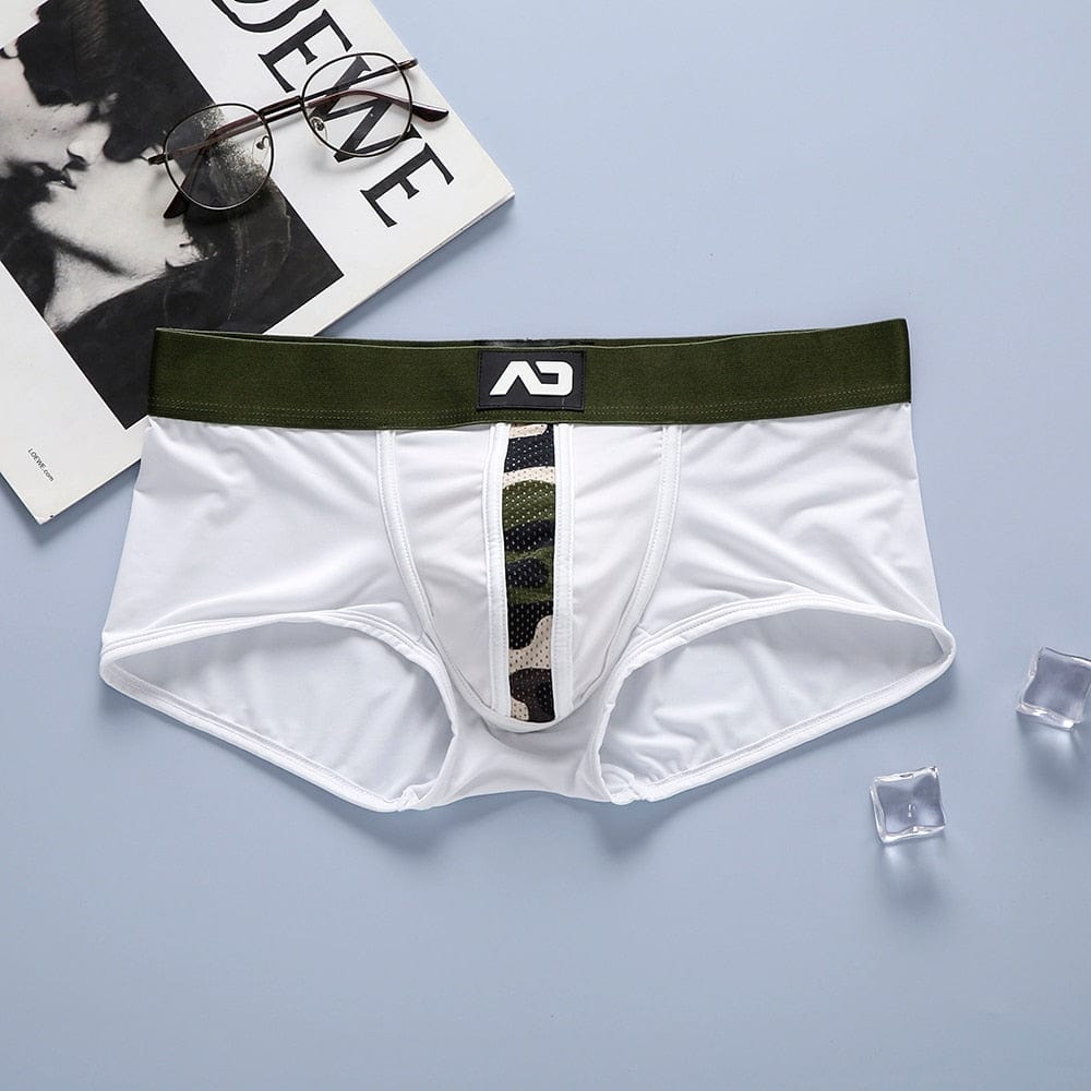 boxer white / M - 28-30" / China|1pc Military White Camo Boxer Micro Brief Underwear INVI-Expressionwear
