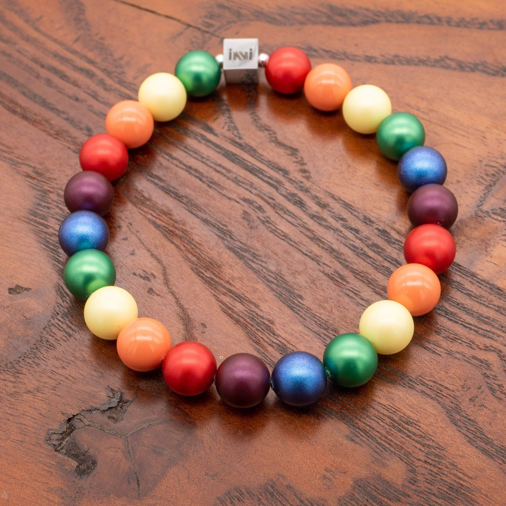 
                  
                    Crystal Pearl Rainbow Pride Bracelet INVI-Expressionwear
                  
                