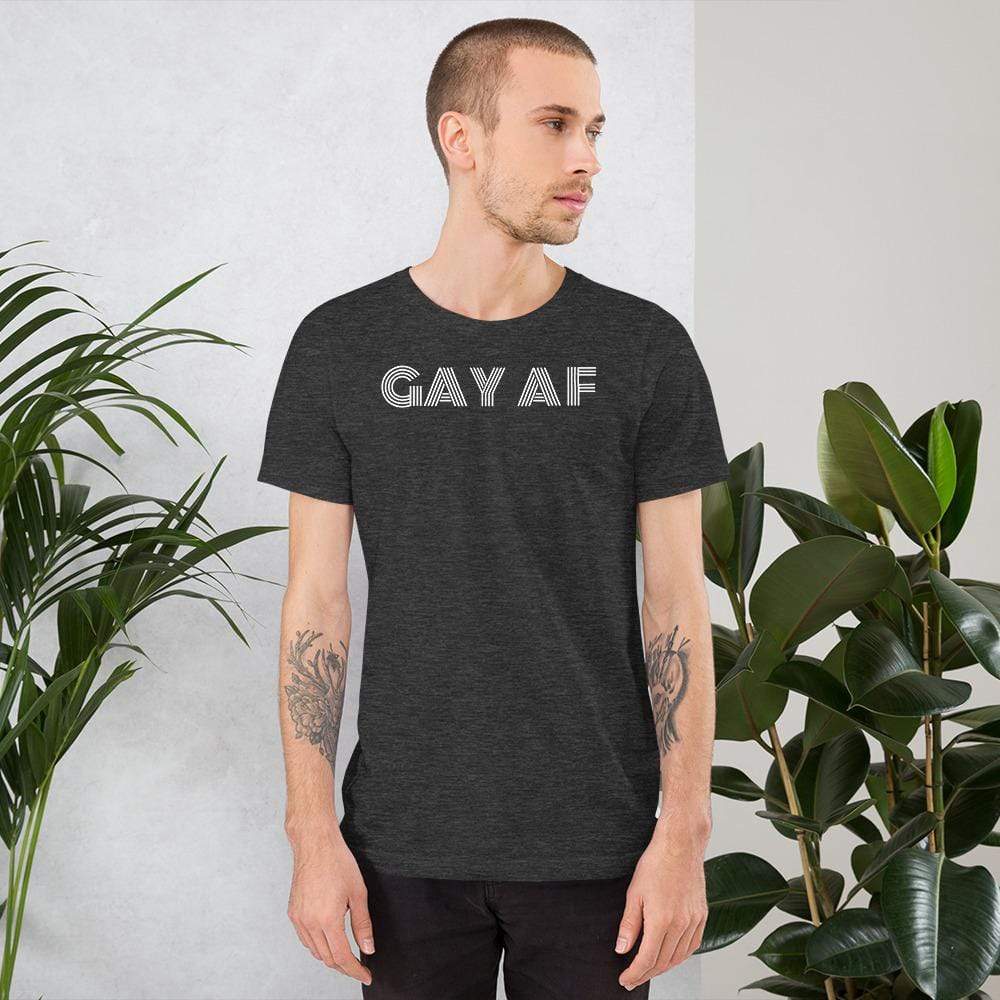 
                  
                    Dark Grey Heather / XS Gay AF T-Shirt INVI-Expressionwear
                  
                
