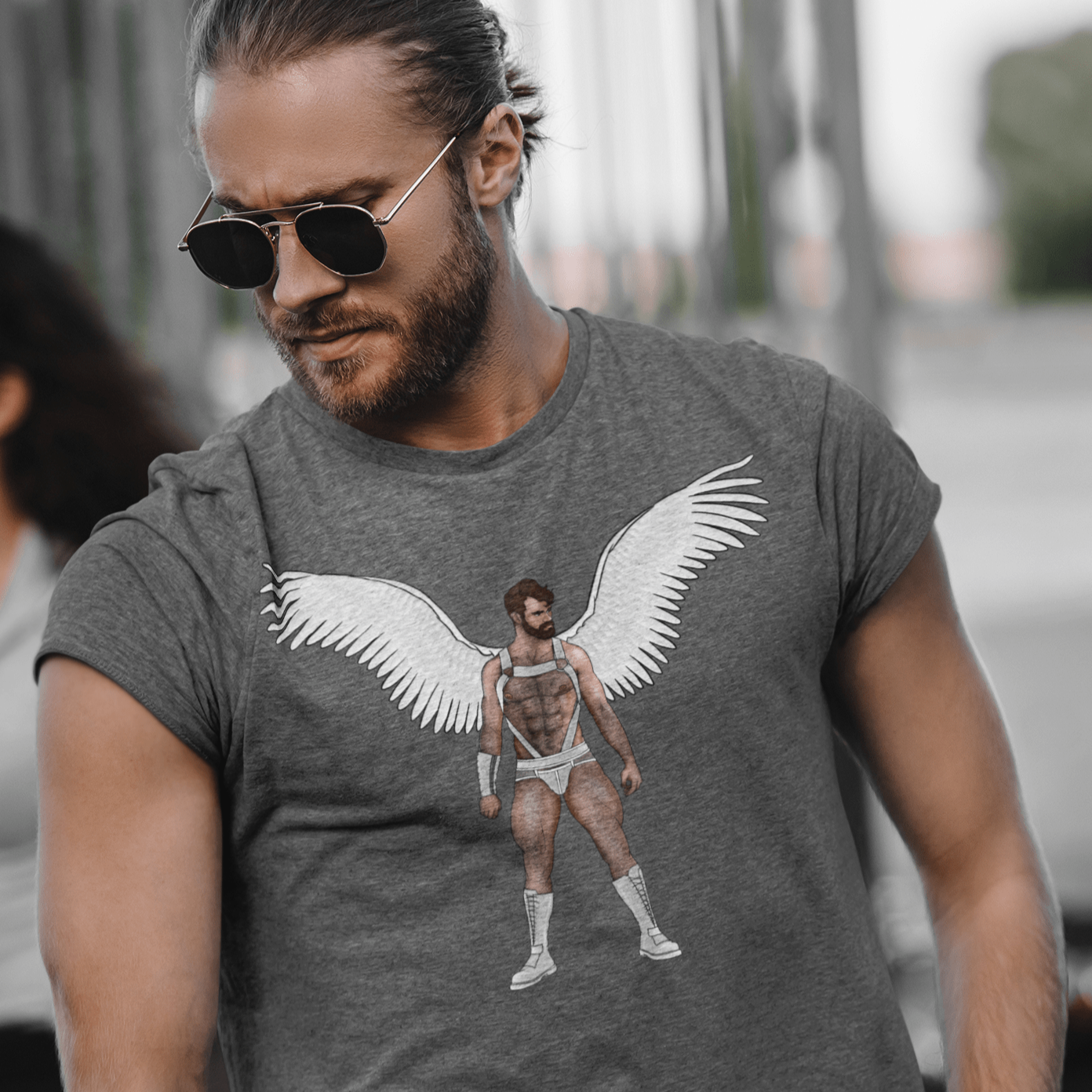 
                  
                    Dark Heather / S Angel T-Shirt INVI-Expressionwear
                  
                