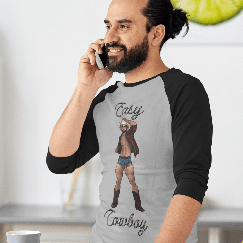 Easy Cowboy 3/4 raglan sleeve T-shirt INVI-Expressionwear