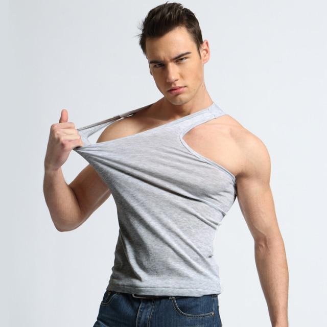 GRAY / L No-show Tank Top INVI-Expressionwear
