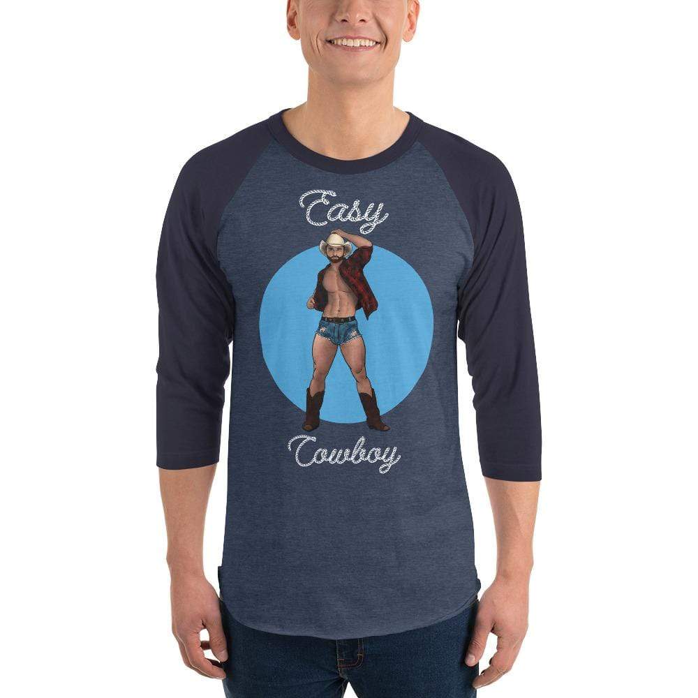 
                  
                    Heather Denim/Navy / XS Easy Cowboy 3/4 sleeve T-shirt INVI-Expressionwear
                  
                