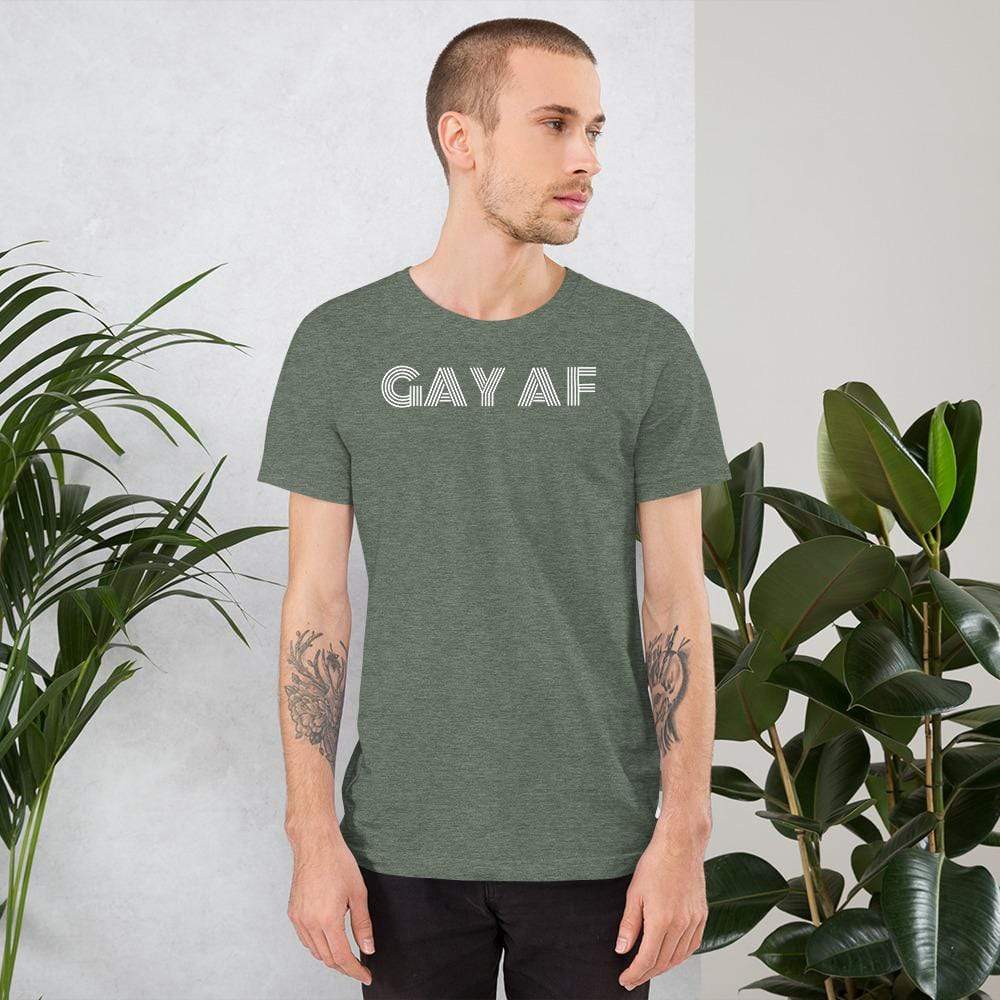 
                  
                    Heather Forest / S Gay AF T-Shirt INVI-Expressionwear
                  
                