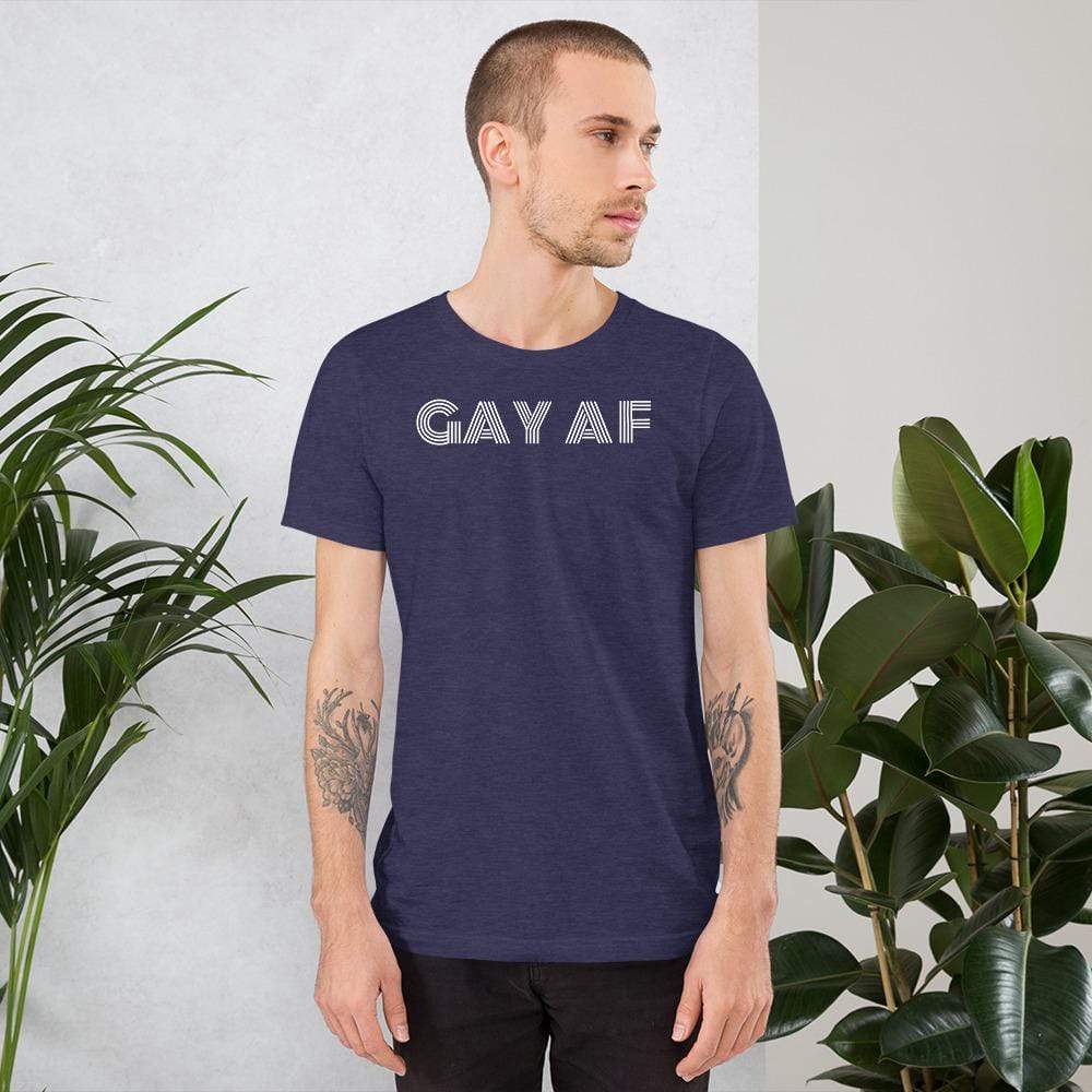 
                  
                    Heather Midnight Navy / XS Gay AF T-Shirt INVI-Expressionwear
                  
                