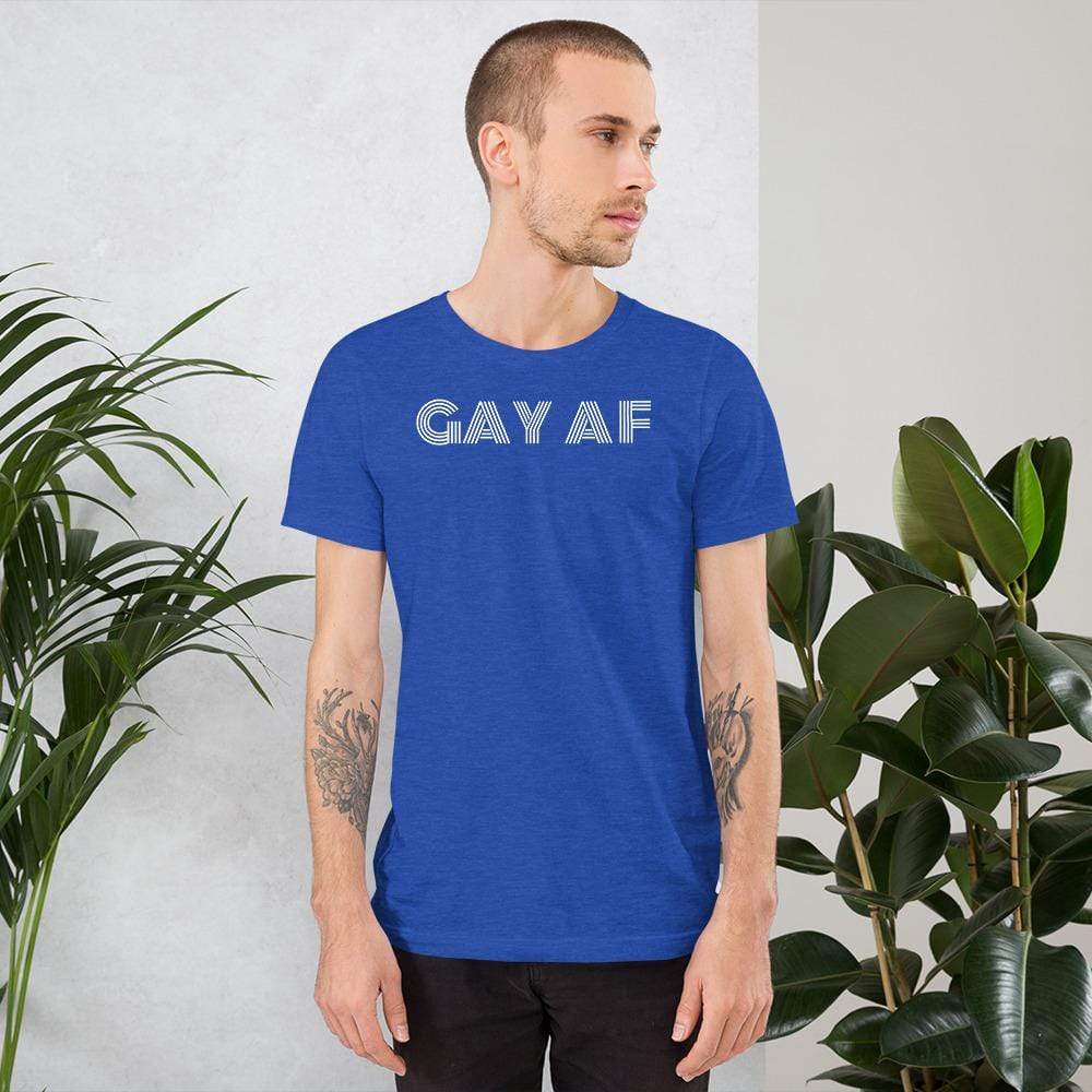 
                  
                    Heather True Royal / S Gay AF T-Shirt INVI-Expressionwear
                  
                