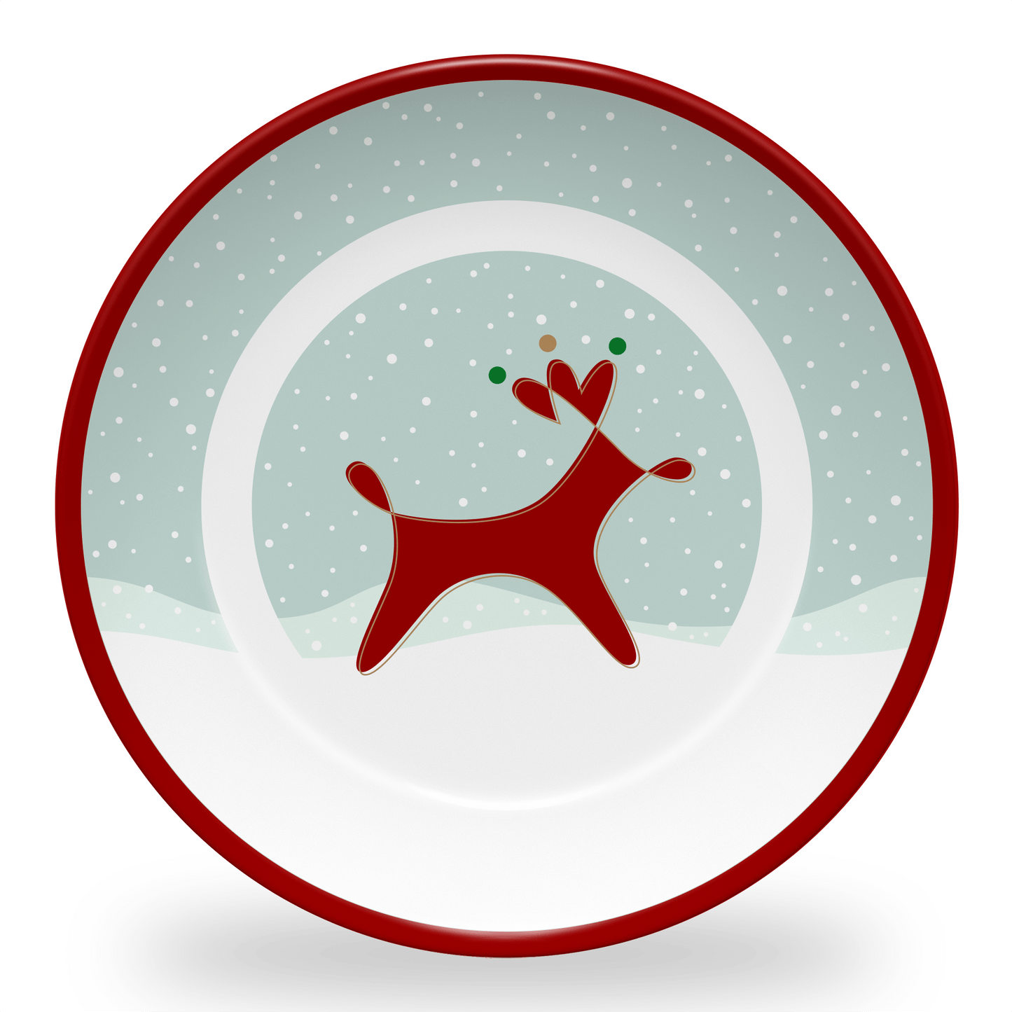 
                  
                    Home Decor Plate / Reindeer - Set of 4 Reindeer Dinnerware INVI-Expressionwear
                  
                