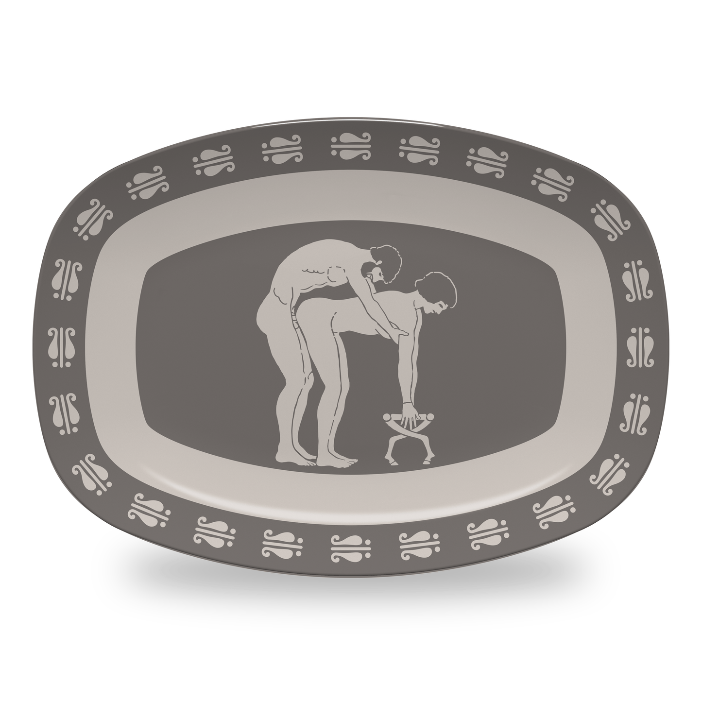 
                  
                    Home Decor Platter / Doggy Birdcage Inspired Greek Boy Dinnerware - Single Pieces INVI-Expressionwear
                  
                