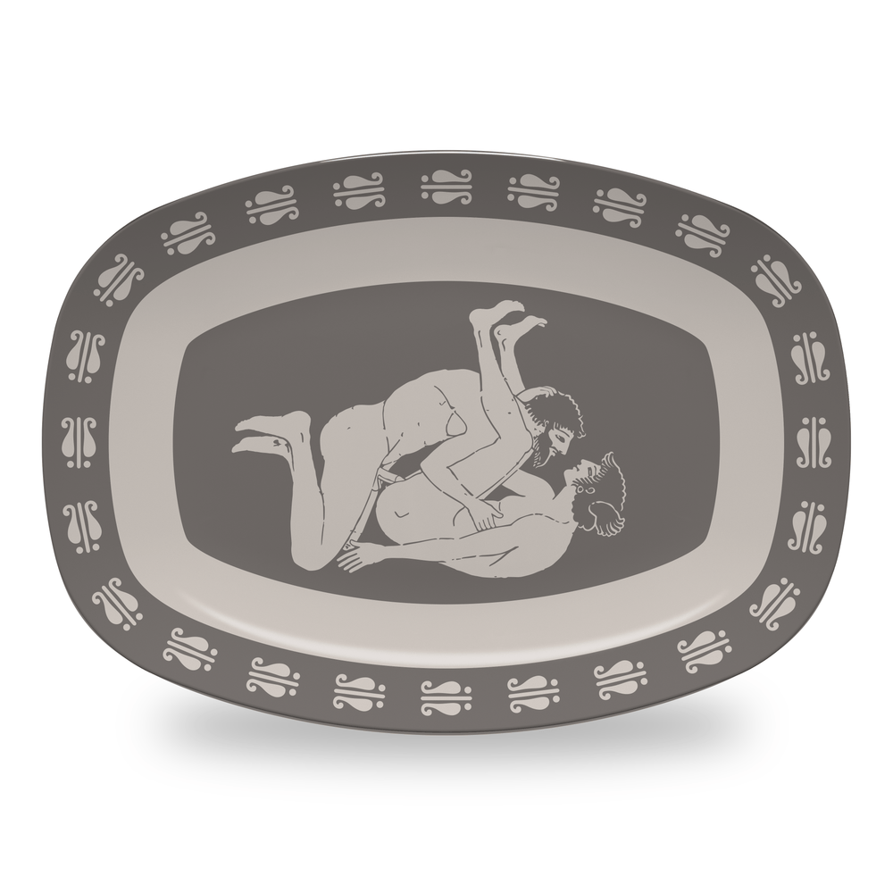 Home Decor Platter / Missionary Birdcage Inspired Greek Boy Dinnerware - Single Pieces INVI-Expressionwear
