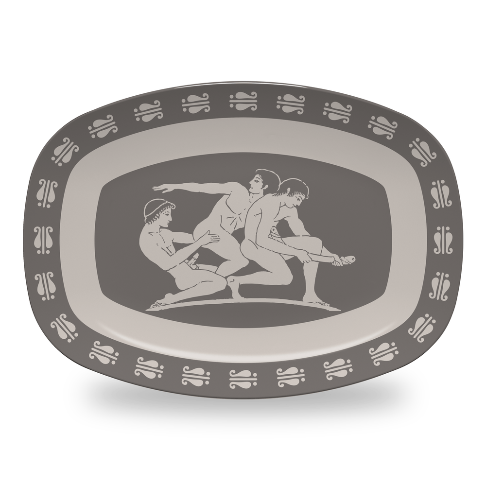 Home Decor Platter / Threesome Birdcage Inspired Greek Boy Dinnerware - Single Pieces INVI-Expressionwear