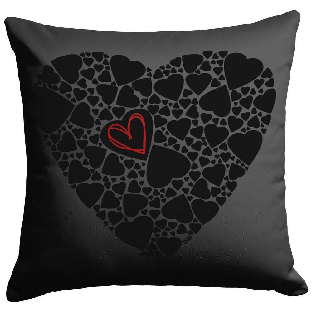 
                  
                    Home Goods 16x16 / Stuffed & Sewn Black Heart Pillow INVI-Expressionwear
                  
                