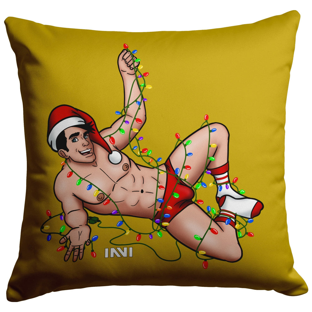 
                  
                    Home Goods 16x16 / Stuffed & Sewn Boy Hunk Christmas Double Sided Gold & Silver Pillow INVI-Expressionwear
                  
                