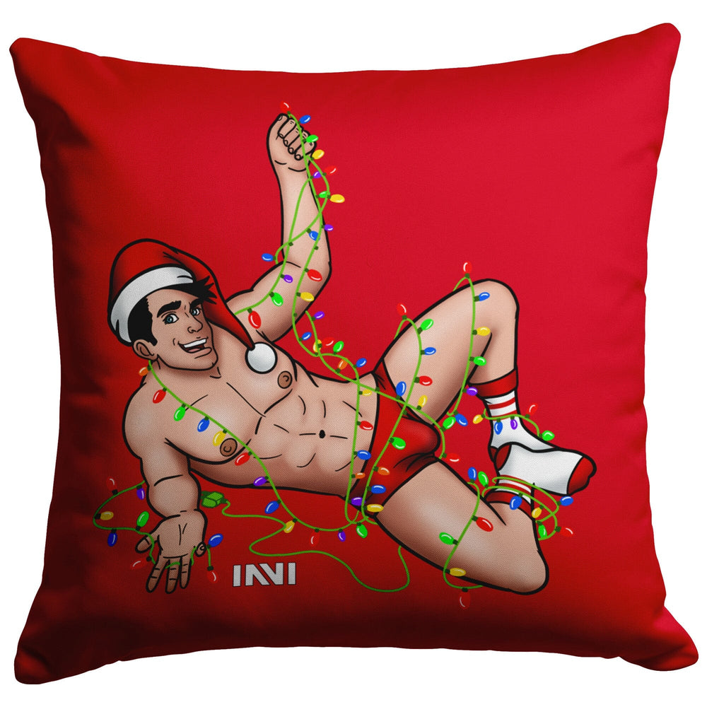 
                  
                    Home Goods 16x16 / Stuffed & Sewn Boy Hunk Christmas Double Sided Green & Red Pillow INVI-Expressionwear
                  
                
