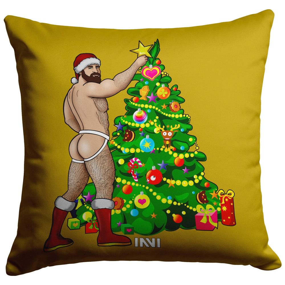 
                  
                    Home Goods 16x16 / Stuffed & Sewn Man Hunk Christmas Double Sided Gold & Silver Pillow INVI-Expressionwear
                  
                