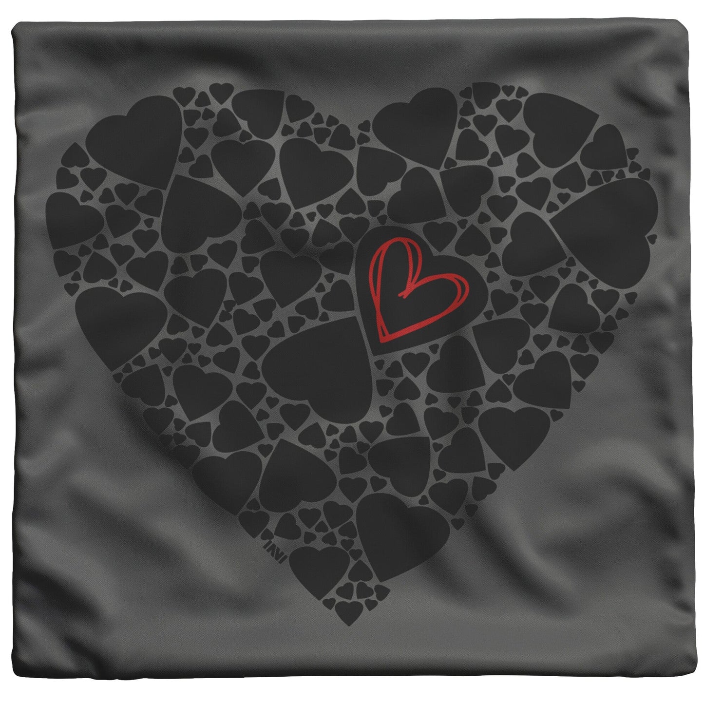 
                  
                    Home Goods 18x18 / Zip Cover Only Black Heart Pillow INVI-Expressionwear
                  
                