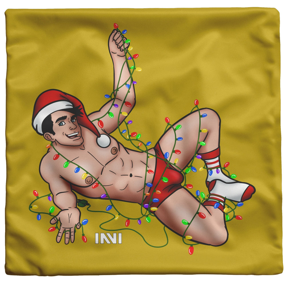 
                  
                    Home Goods Boy Hunk Christmas Double Sided Gold & Silver Pillow INVI-Expressionwear
                  
                