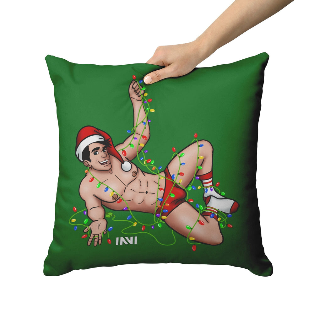 
                  
                    Home Goods Boy Hunk Christmas Double Sided Green & Red Pillow INVI-Expressionwear
                  
                