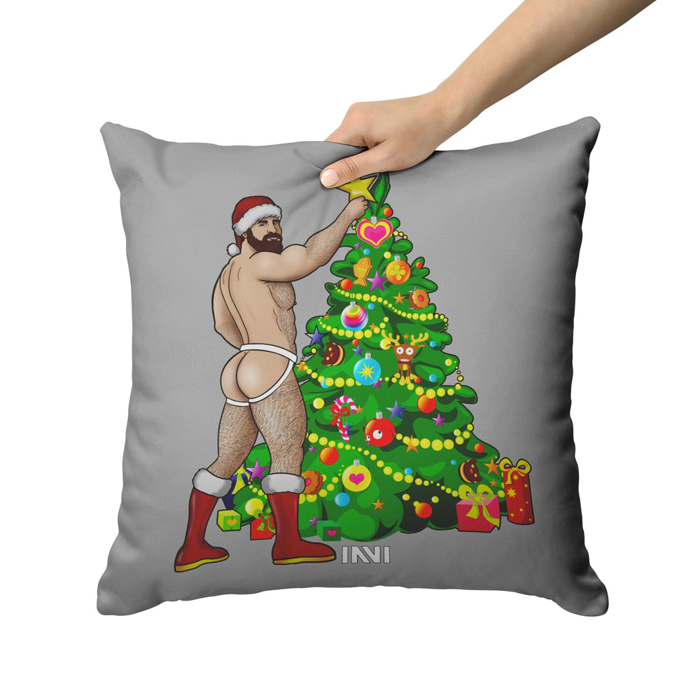 
                  
                    Home Goods Man Hunk Christmas Double Sided Gold & Silver Pillow INVI-Expressionwear
                  
                