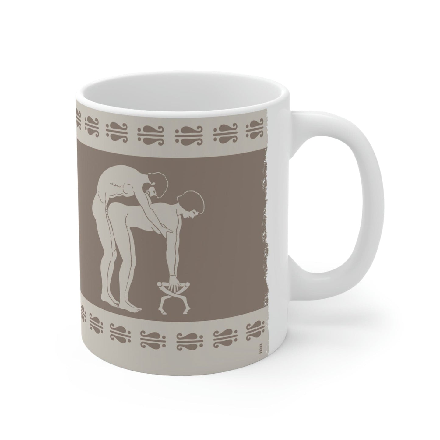 
                  
                    Mug 11oz Birdcage Inspired Greek Boy Dinnerware - Doggy Pattern Ceramic Mug 11oz INVI-Expressionwear
                  
                