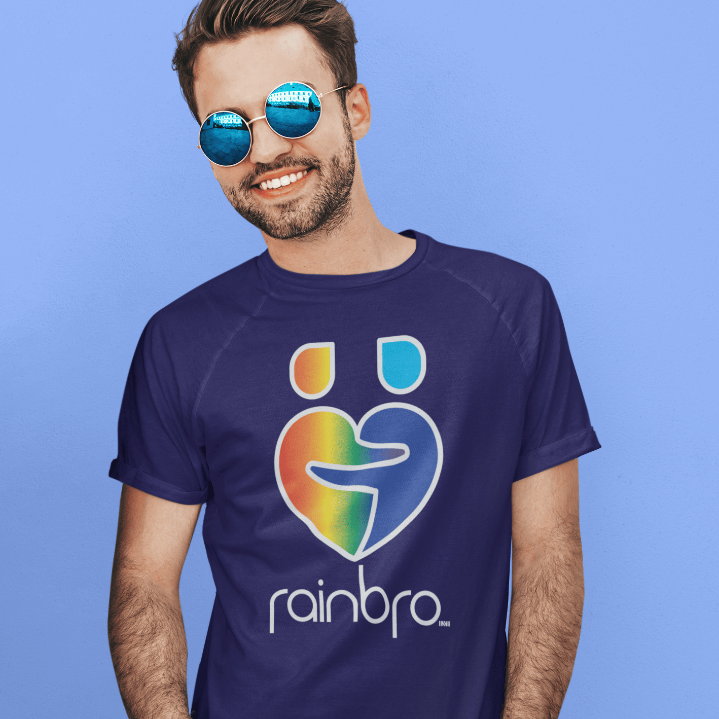 Navy / S RainBro T-Shirt INVI-Expressionwear