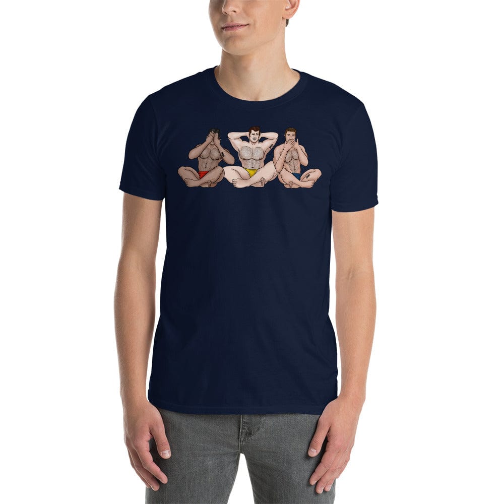 
                  
                    Navy / S See No, Hear No, Speak No Evil Muscle Man T-Shirt INVI-Expressionwear
                  
                