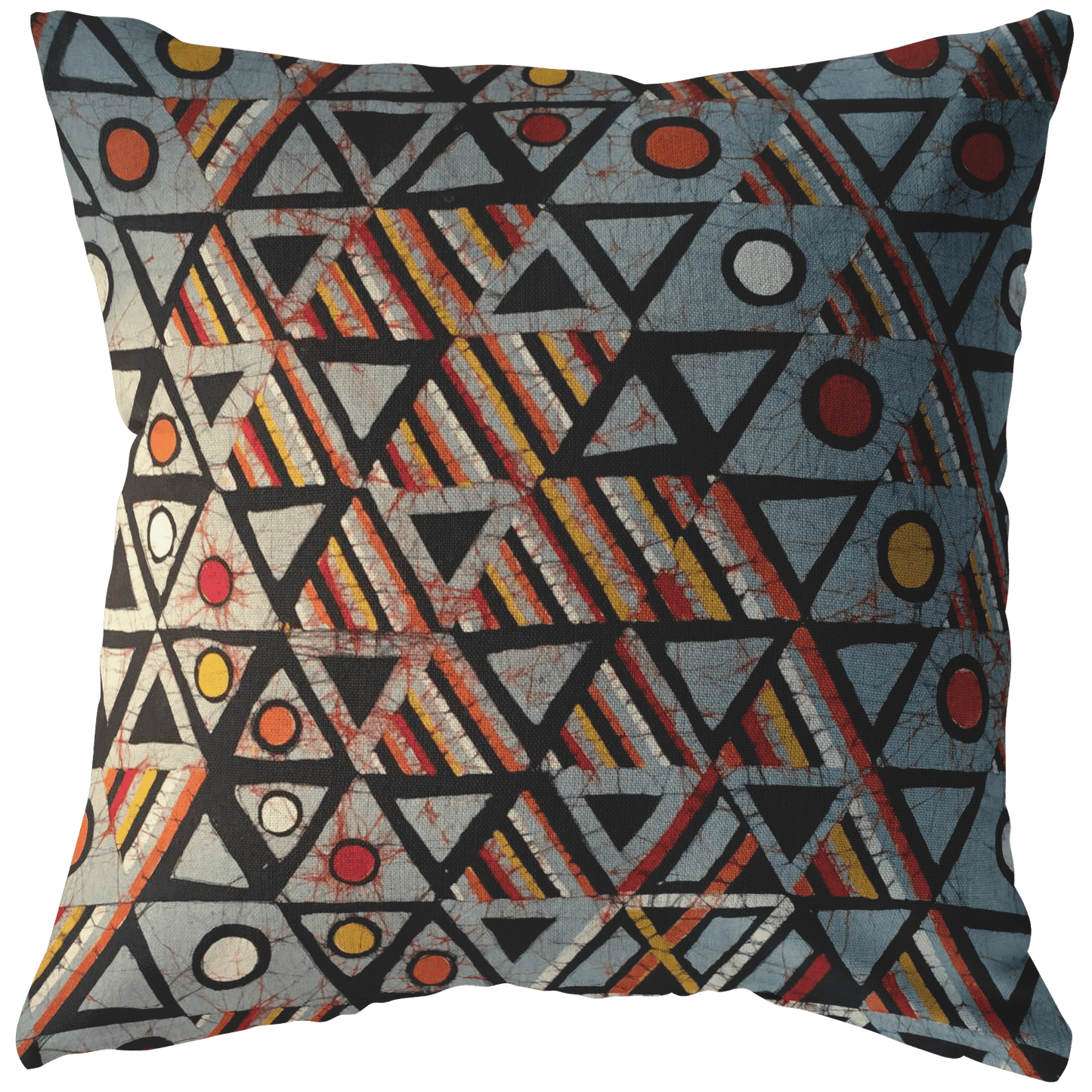 Pillows Multi Stuffed & Sewn / 16 x 16 Geometric Triangle Pillow INVI-Expressionwear