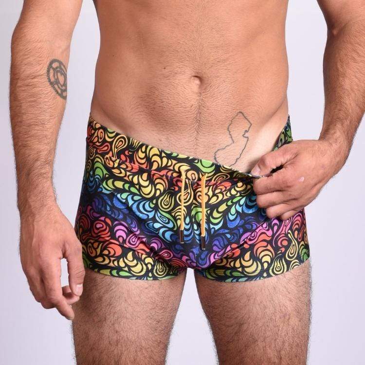 Psycho Peacock Trunks Swimsuit INVI-Expressionwear