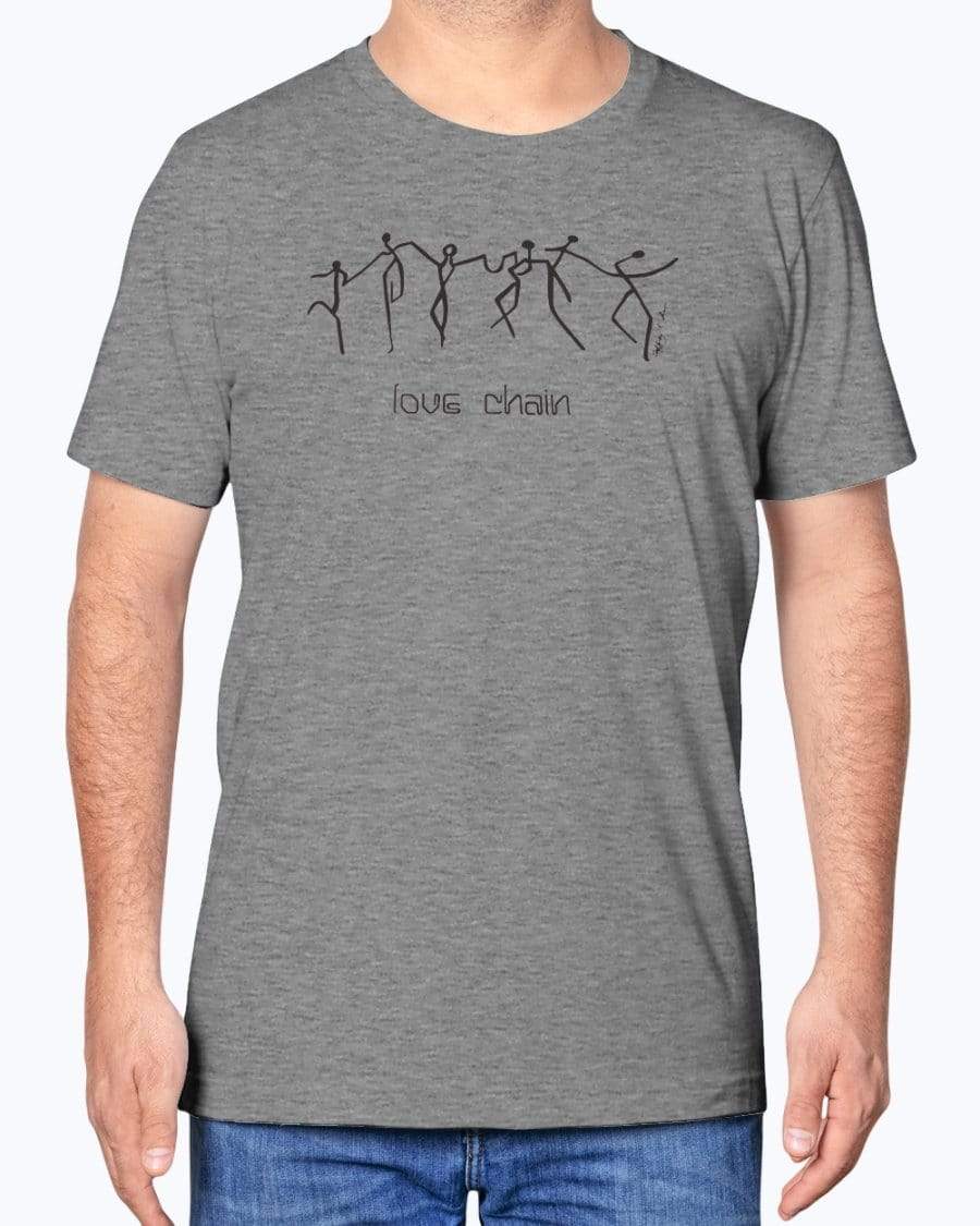
                  
                    Shirts Athletic Heather / XS Love Chain - T-shirt INVI-Expressionwear
                  
                