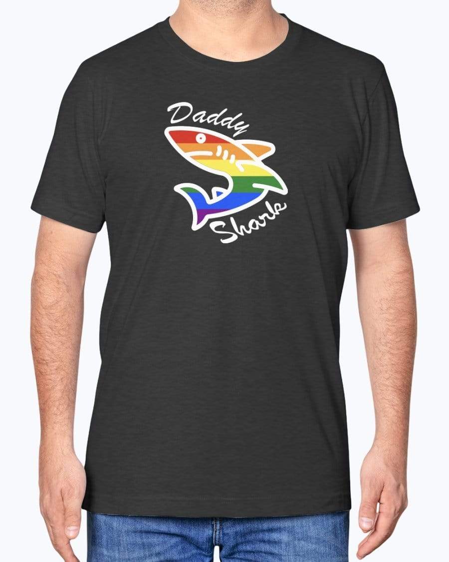
                  
                    Shirts Black Heather / XS Daddy Shark Pride T-shirt INVI-Expressionwear
                  
                