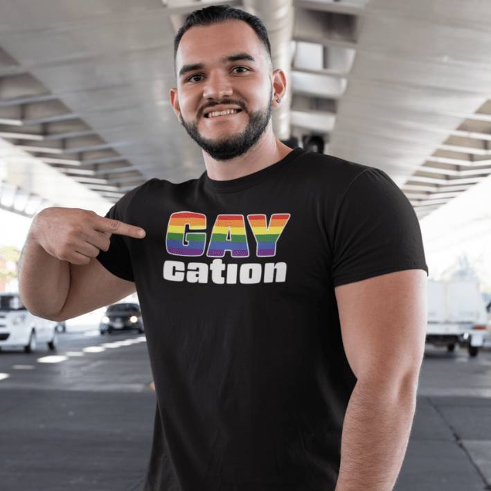 Shirts Black / XS Gaycation T-Shirt INVI-Expressionwear