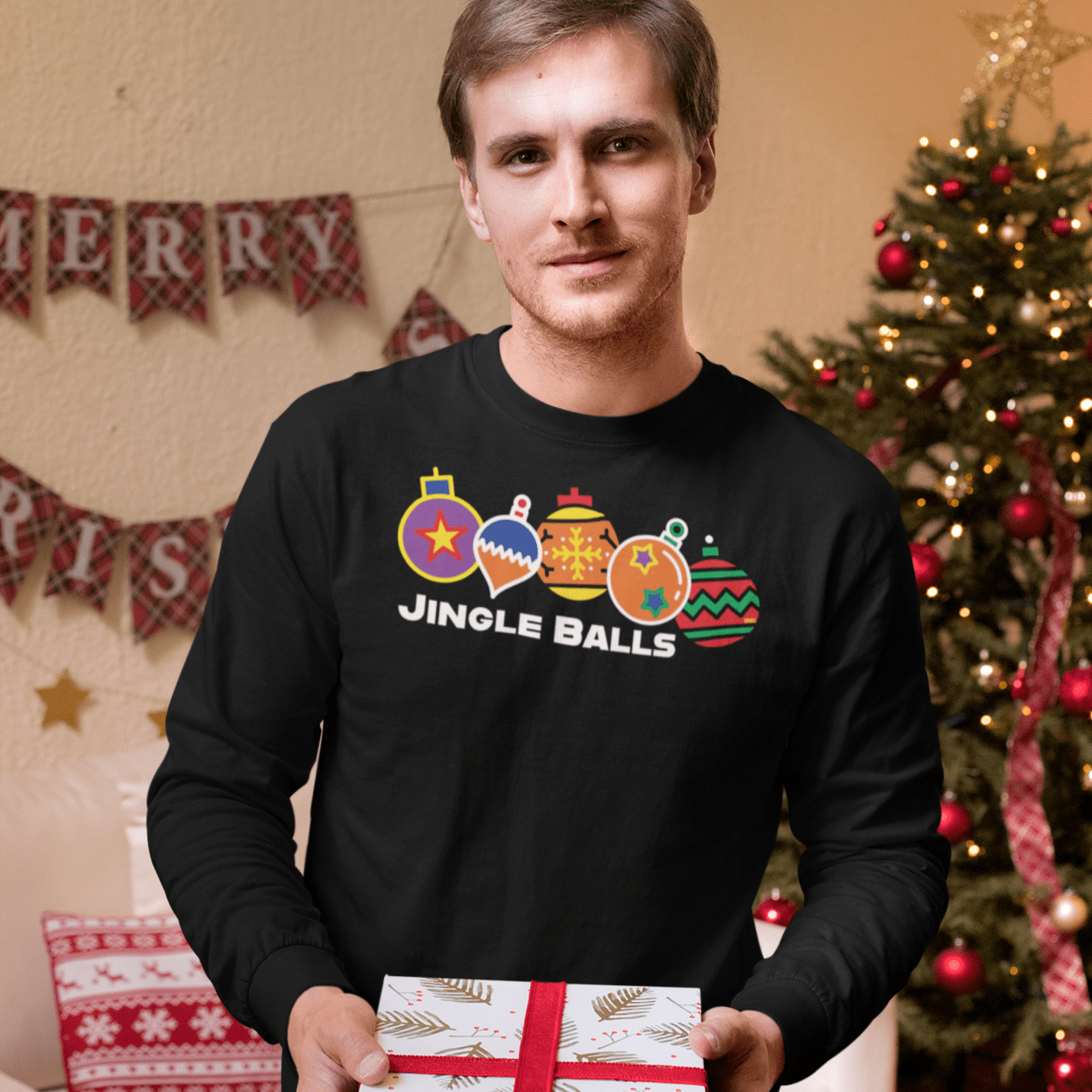 Holiday long sleeve sales shirts