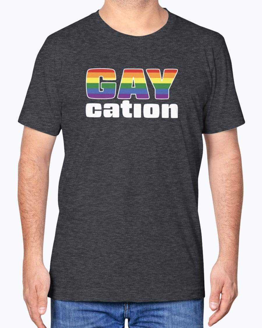 
                  
                    Shirts Heather Midnight Navy / XS Gaycation T-Shirt INVI-Expressionwear
                  
                