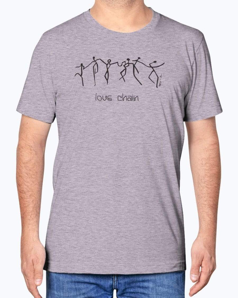 
                  
                    Shirts Heather Prism Lilac / XS Love Chain - T-shirt INVI-Expressionwear
                  
                