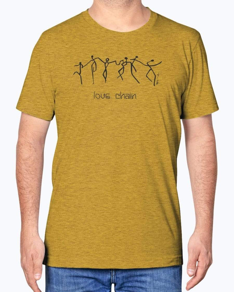 
                  
                    Shirts Heather Yellow Gold / XS Love Chain - T-shirt INVI-Expressionwear
                  
                