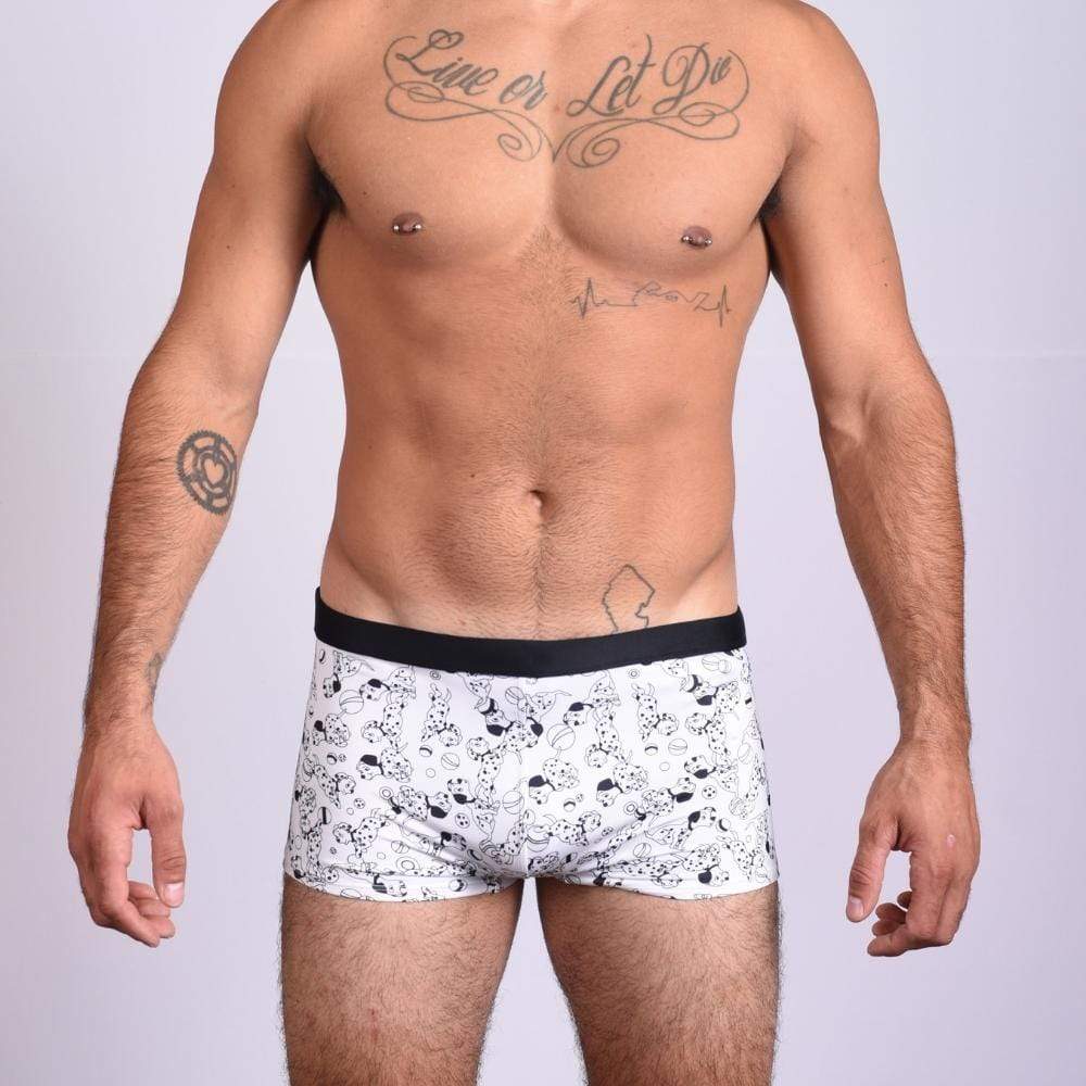 Small (with drawstring) Dalmatian Trunks Swimsuit INVI-Expressionwear