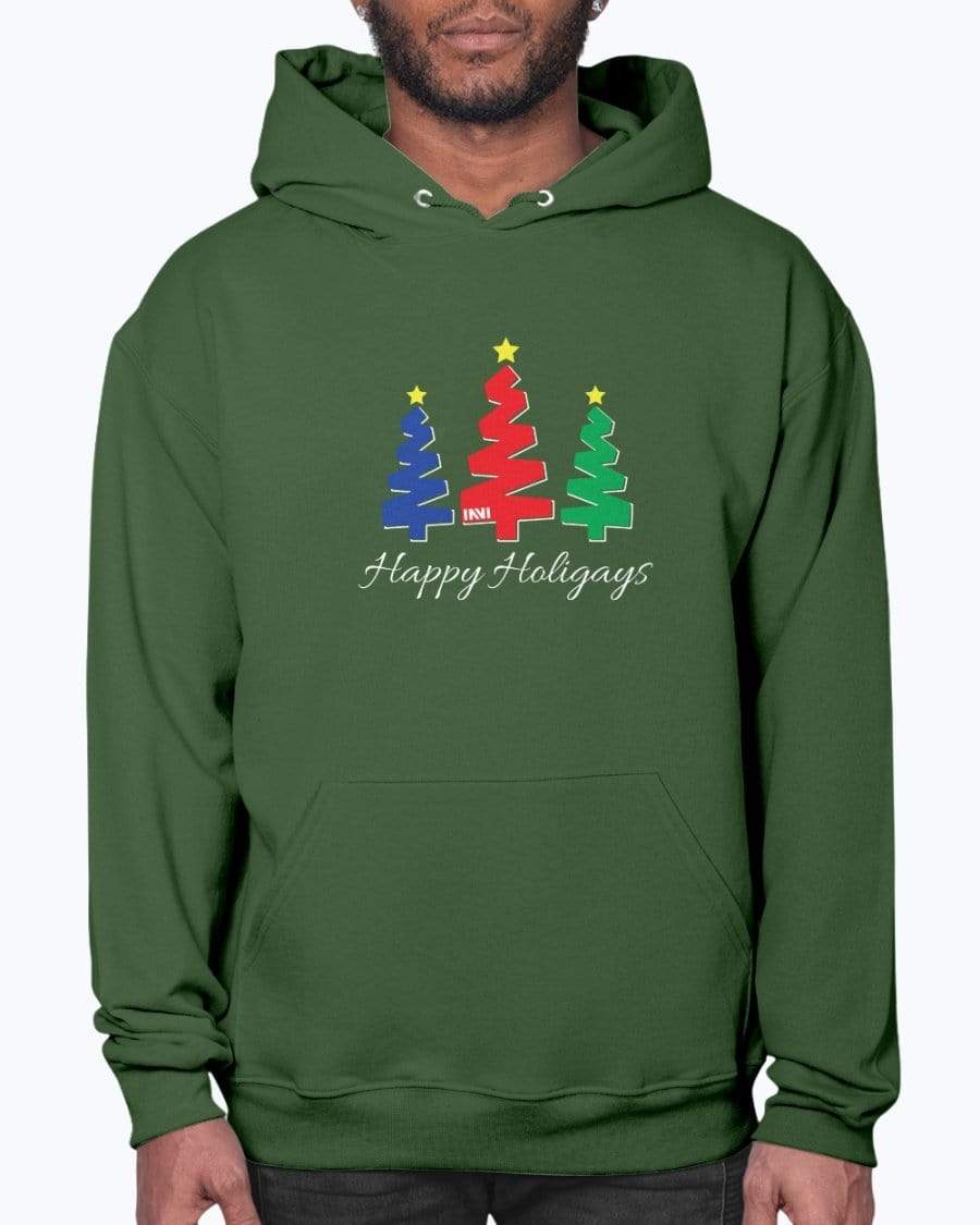 
                  
                    Sweatshirts Forest Green / S Happy Holigays Hoodie INVI-Expressionwear
                  
                
