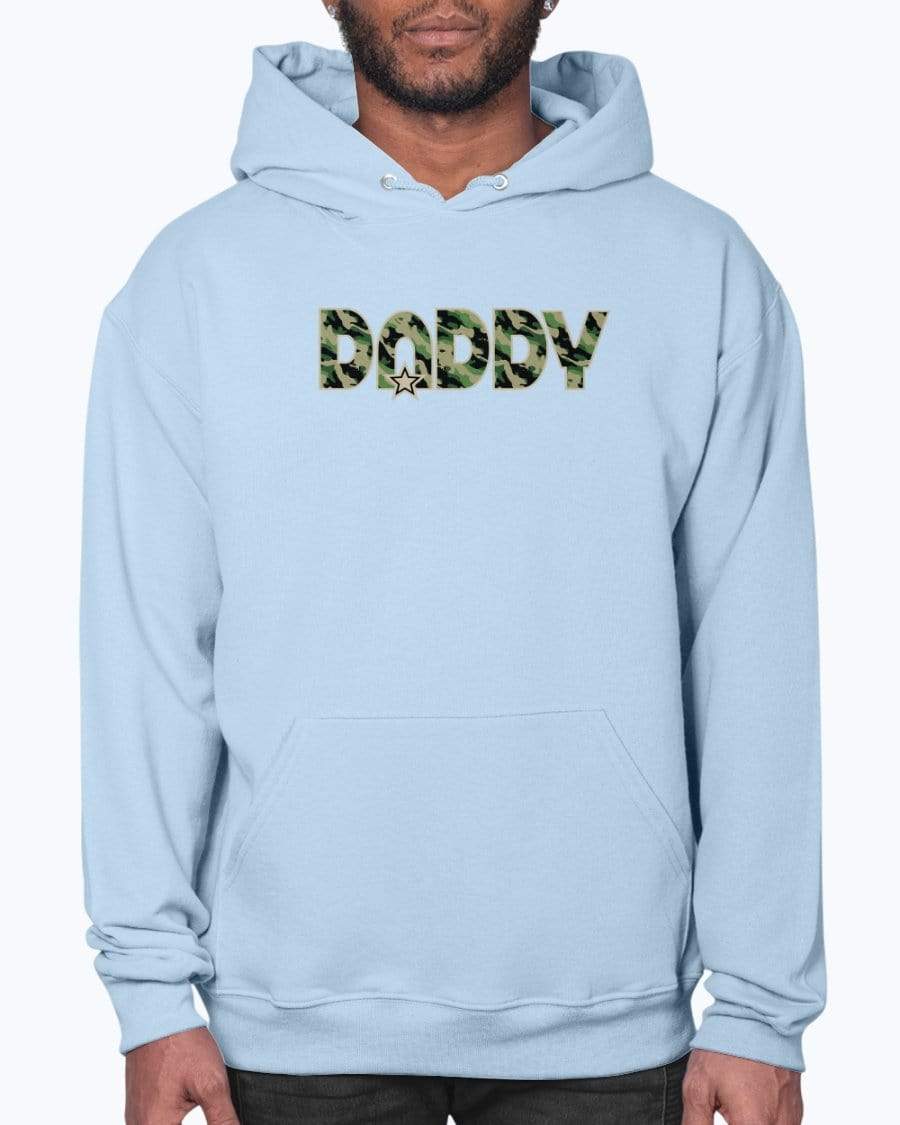 Sweatshirts Light Blue / S Camo Daddy Hoodie INVI-Expressionwear