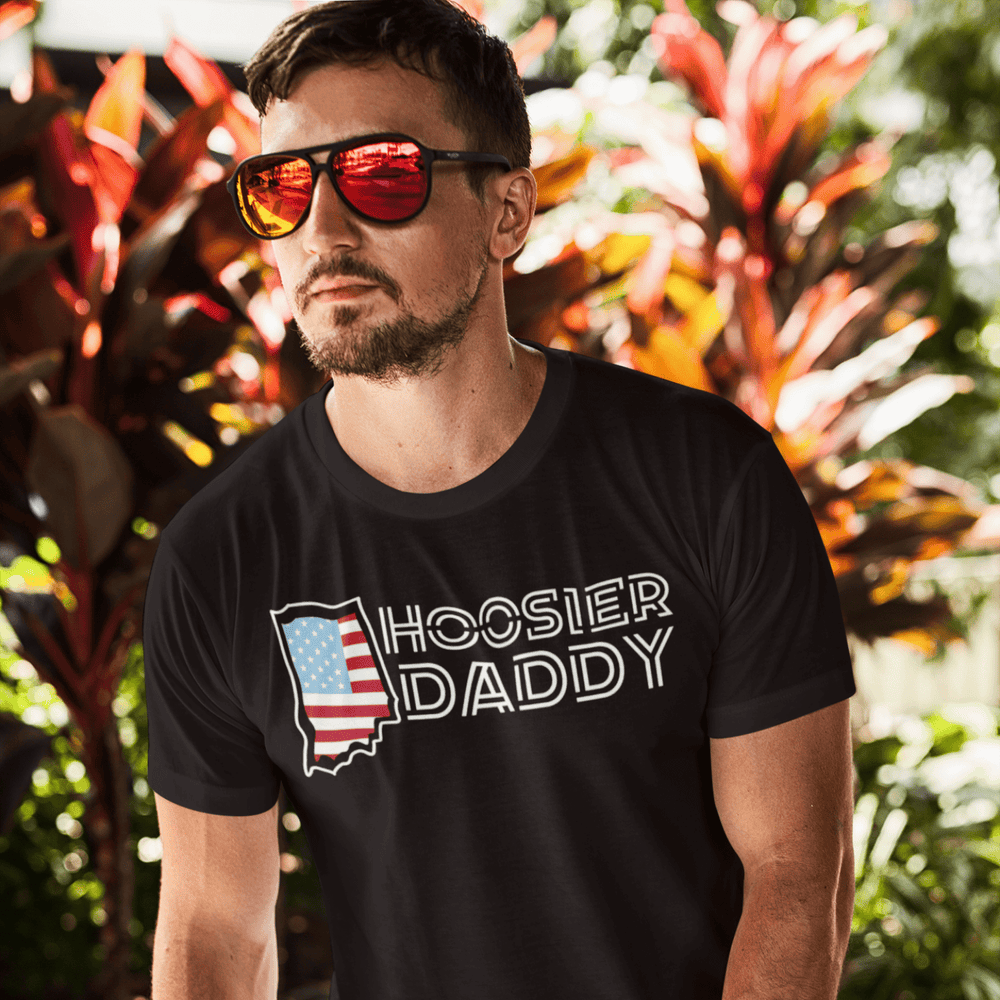 T-Shirt Black / L Hoosier Daddy - Indiana T-shirt INVI-Expressionwear
